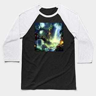 Hidden World of Waterfalls Baseball T-Shirt